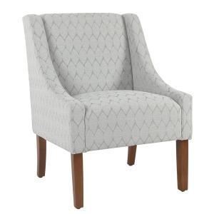 Homepop Modern Geo Textured Gray Modern Swoop Accent Chair-K6908-F2244 - The Home Depot