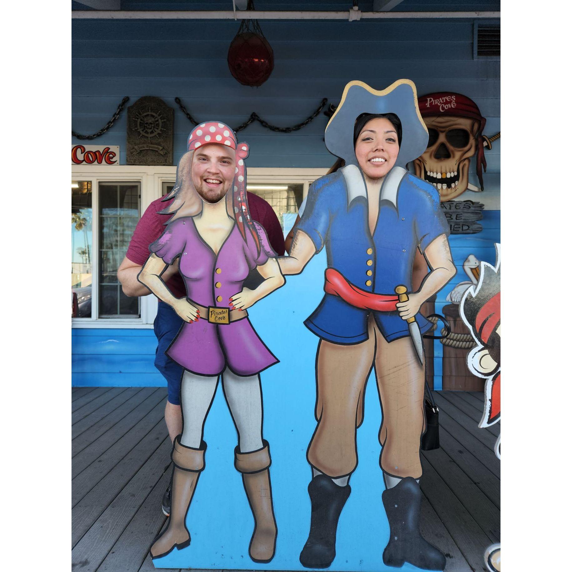 Acting silly in Long Beach