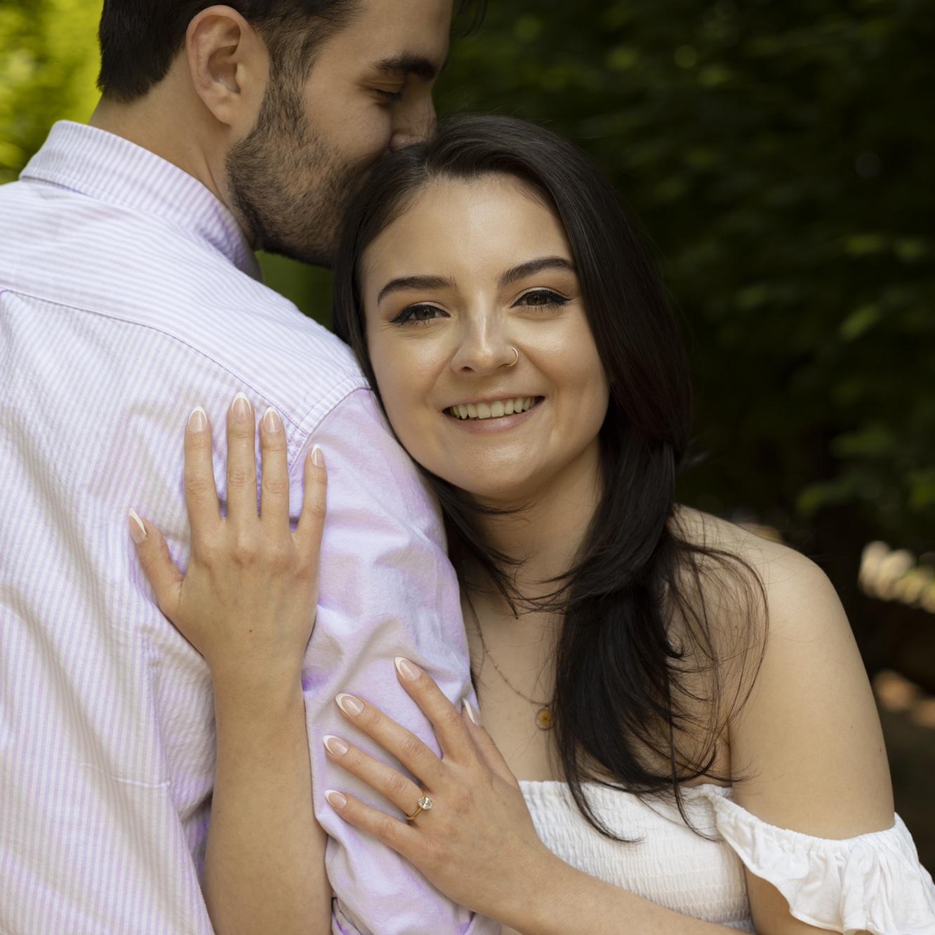 These last two photos were taken about a year before our wedding at the conservatory where Kyle proposed.