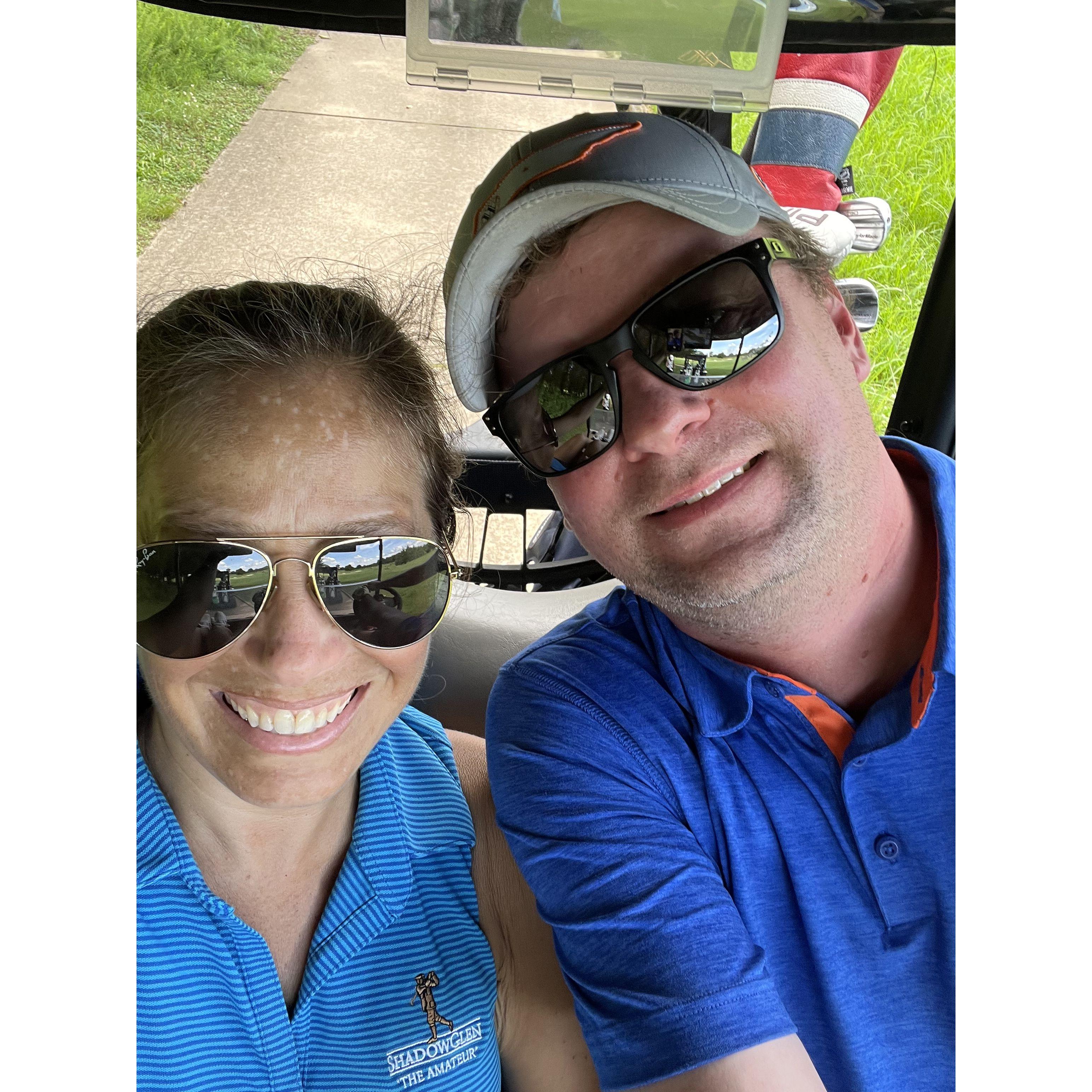 Best golf cart passenger ever!