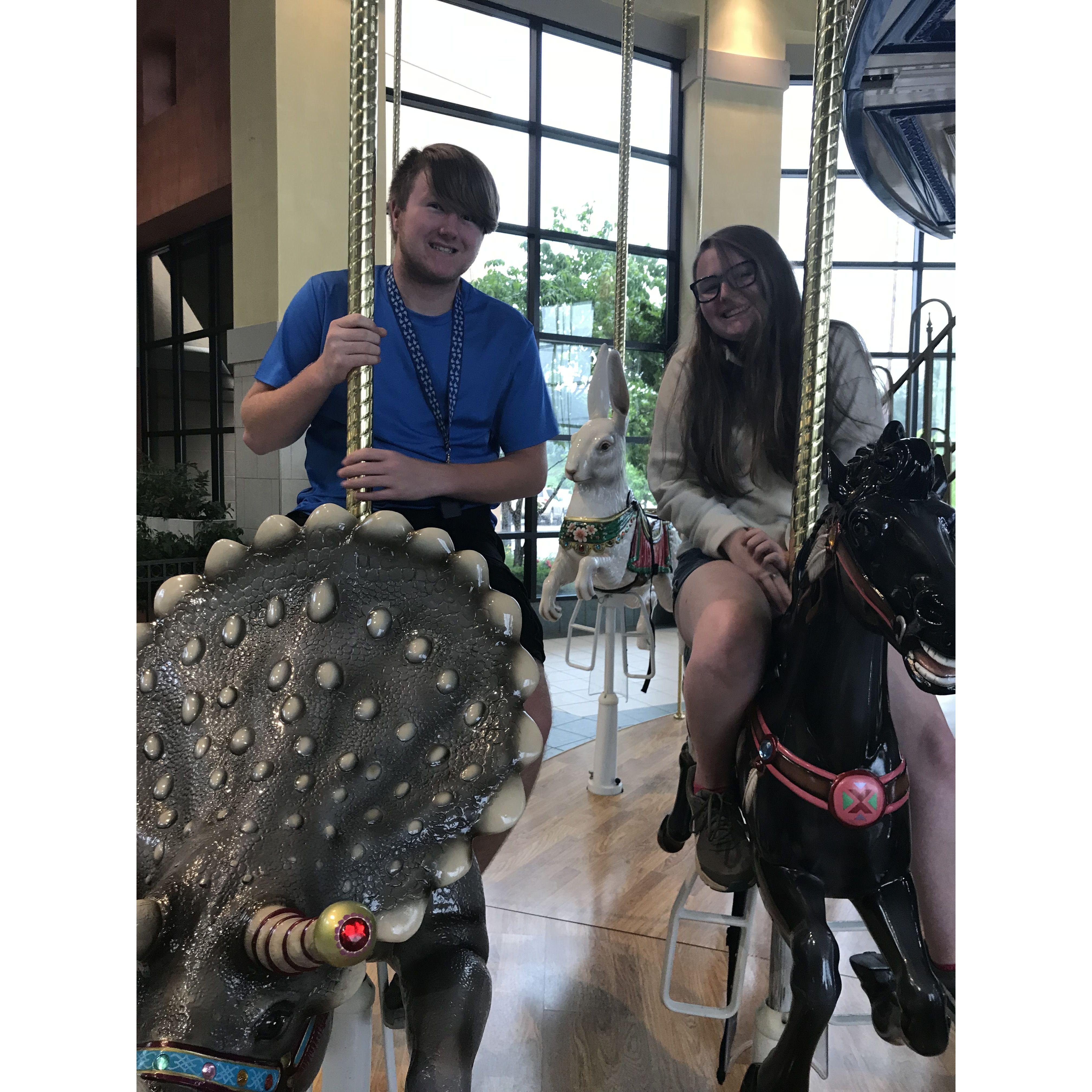 Carousels at the Mall