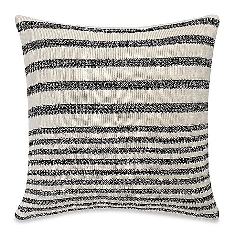 Kenneth Cole Mineral 18-Inch Square Throw Pillow in Grey Stripe