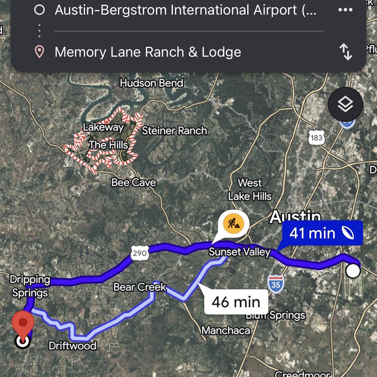 Austin Airport to Venue