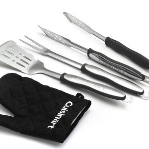 The Fulham Group - Cuisinart CGS-134BL Grilling Tool Set with Grill Glove, Black (3-Piece)