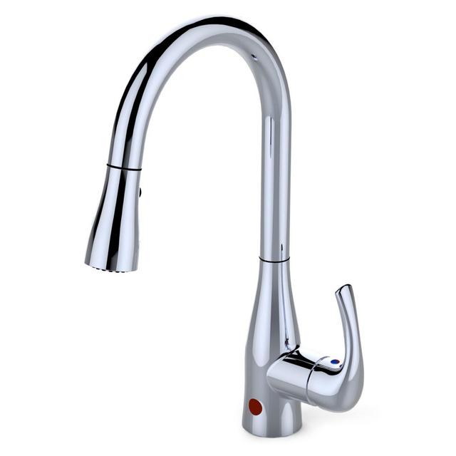 Bio Bidet Flow Motion Sensor Kitchen Faucet in Chrome