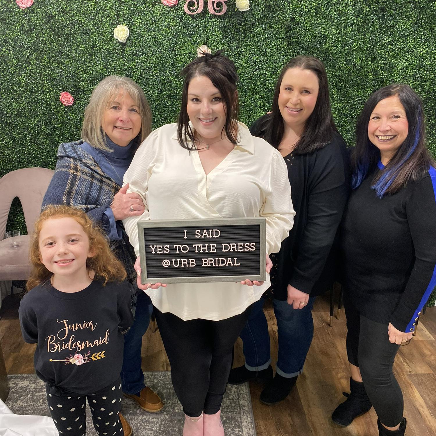 Ainsley says YES to the dress!!!