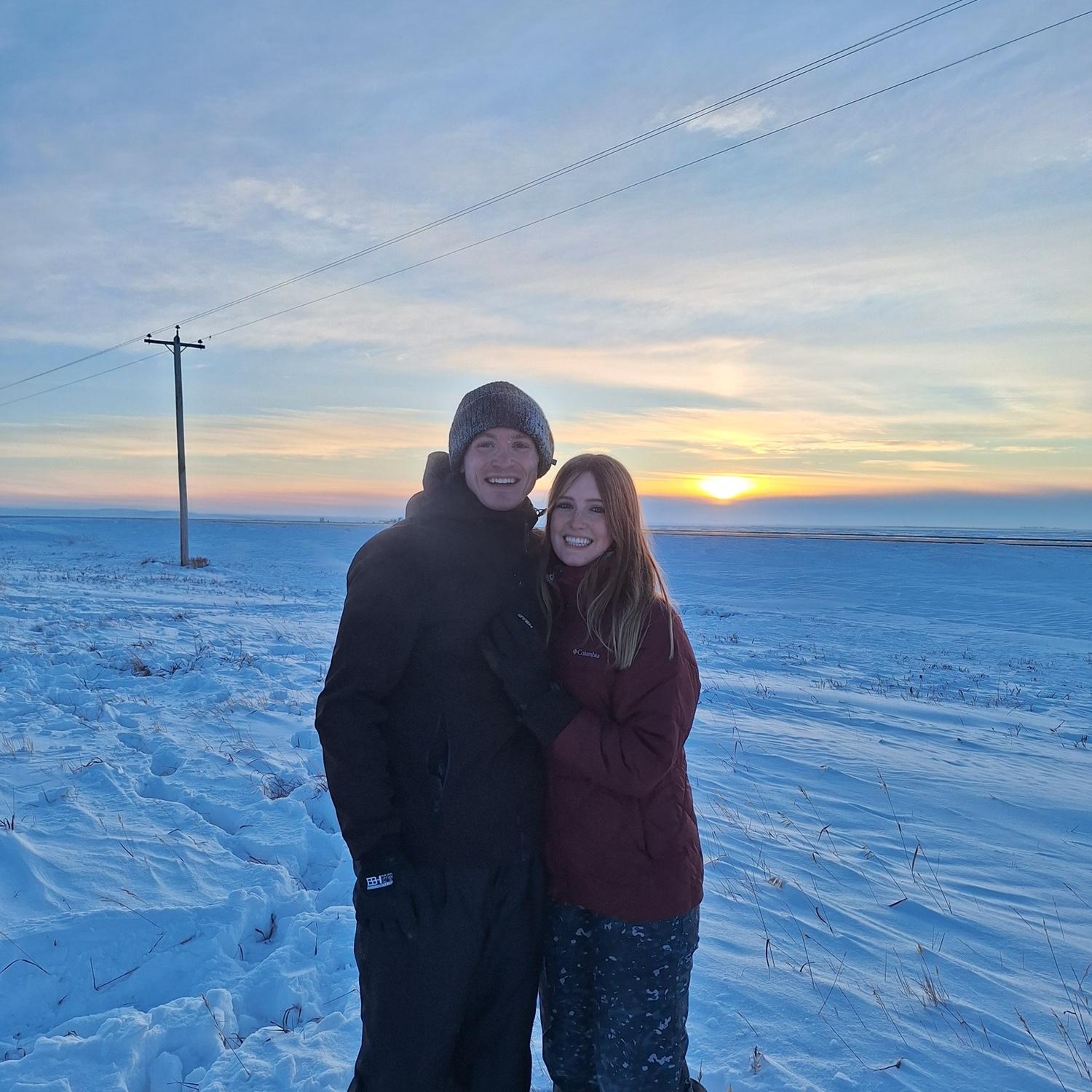 Sledding in Raymond over Thanksgiving break (November 2025)