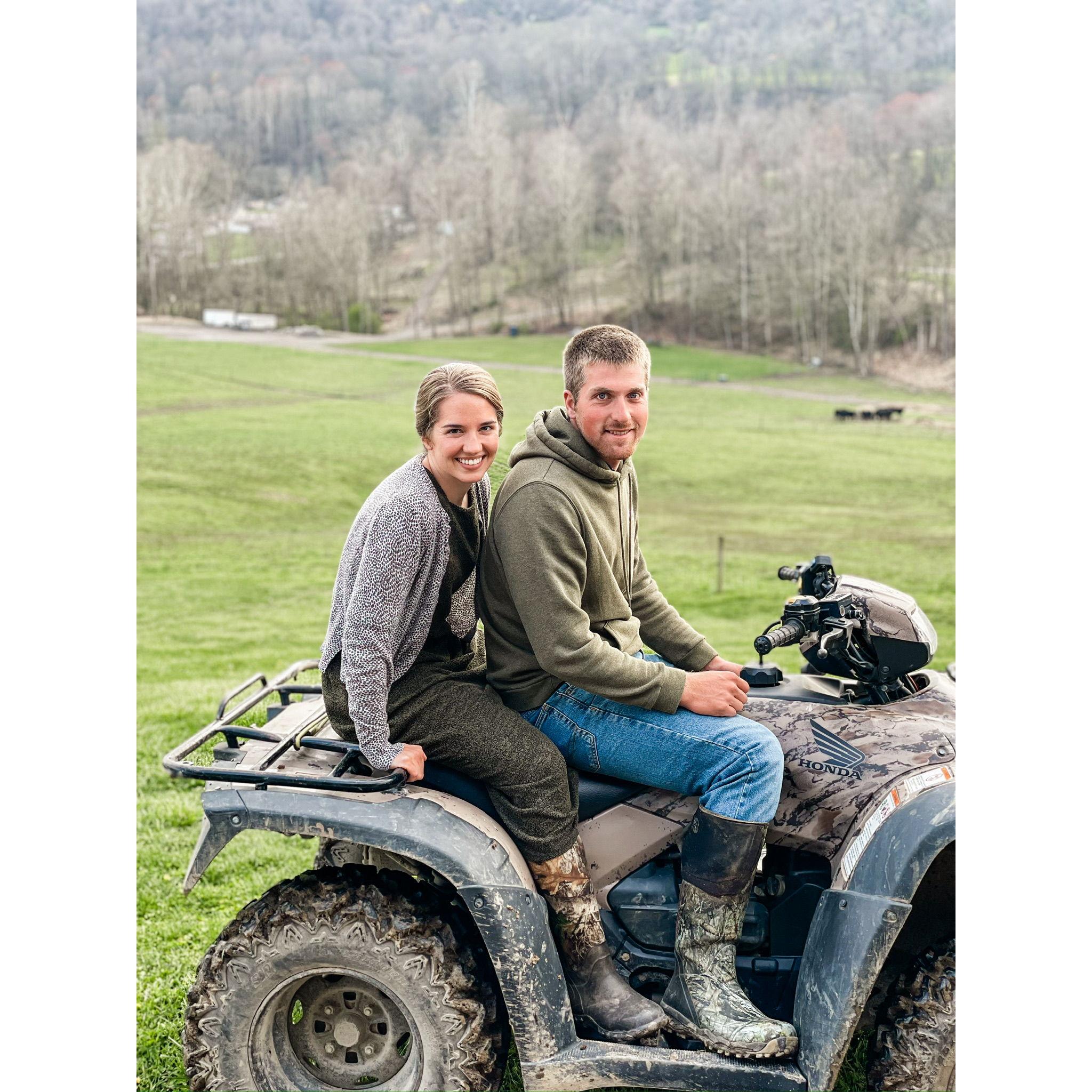 the first time I went to West Virginia after we were dating