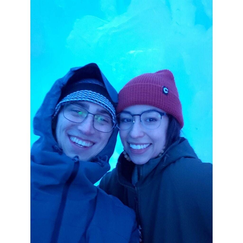 This was from the Ice Castles in Frisco, CO. One of our first dates!