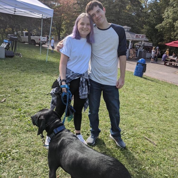 Apple orchard campus event! Featuring Broozer 🐾 . 9-26-2021