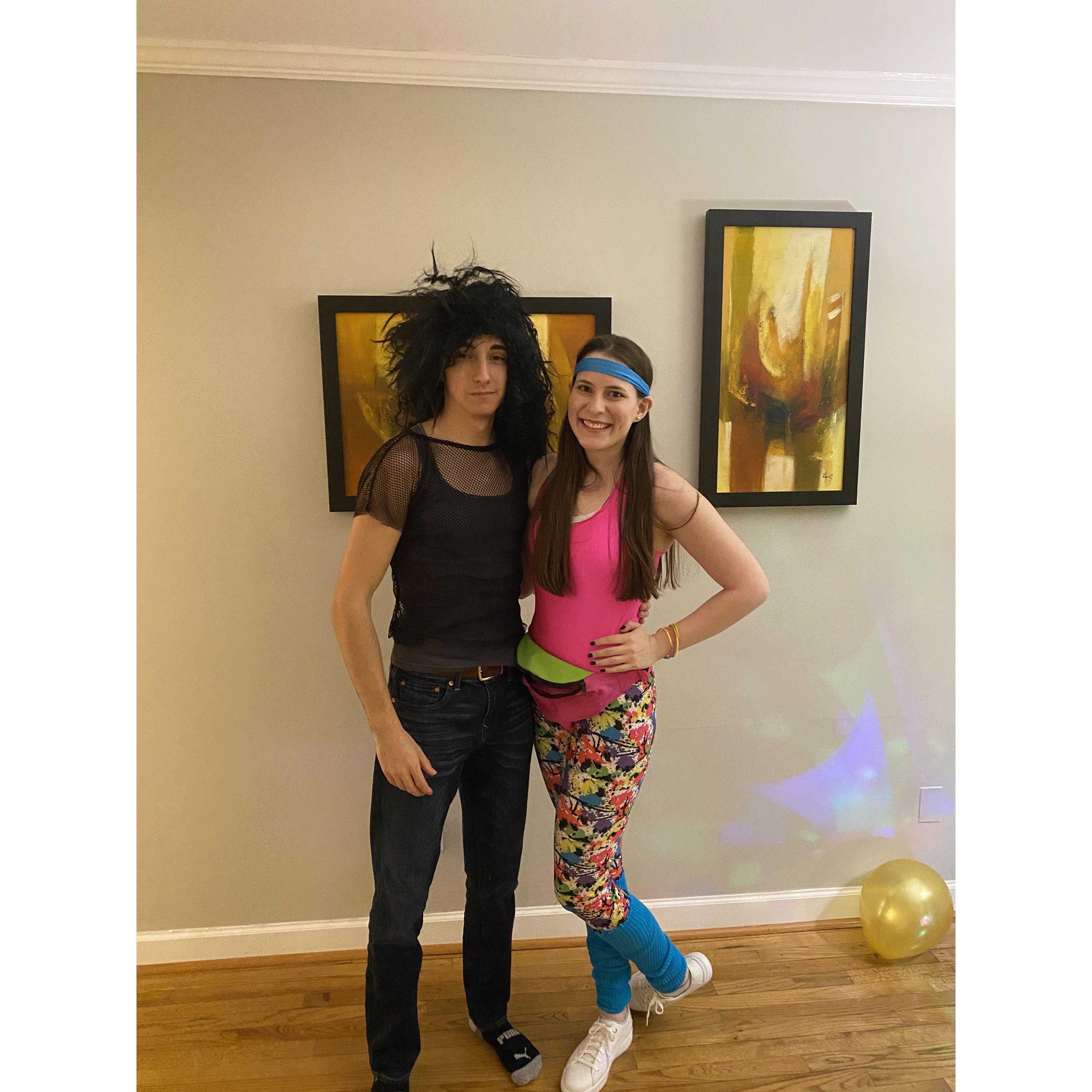 Rockin on at an 80's birthday party