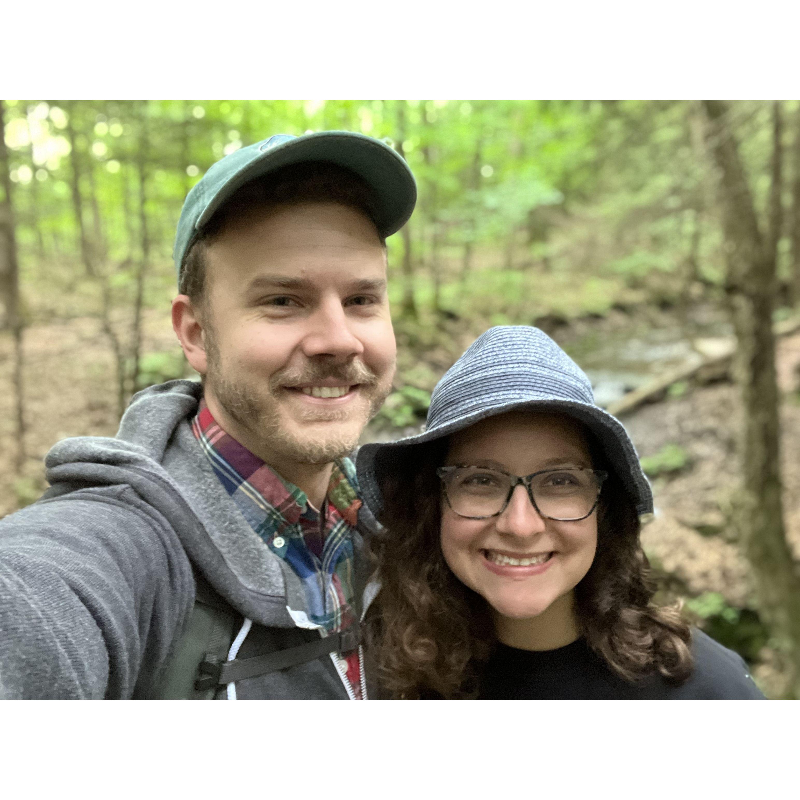 Camping and hiking at the home of Millard Fillmore in Fillmore Glen, NY