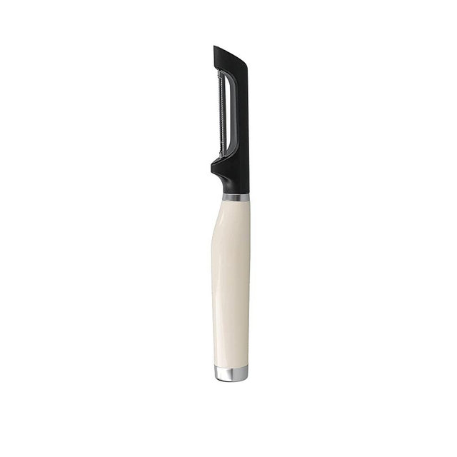 KitchenAid Euro Peeler, Stainless Steel Swivel Peeler for Fruit and Vegetables – Almond Cream