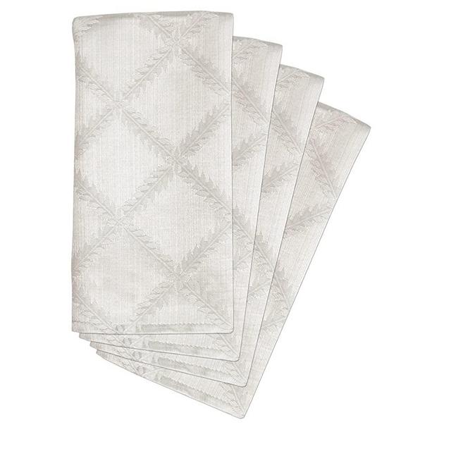 Lenox Laurel Leaf Set of 4 Napkins, White