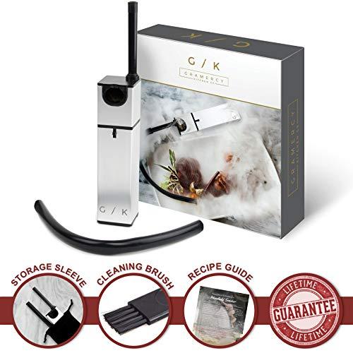 Cocktail Smoker - INCLUDES WOOD CHIPS - Smoking Gun | Smoke Meat, Drink & Food Indoor Infuser | Ultimate Sous Vide Foodie Accessories Gift