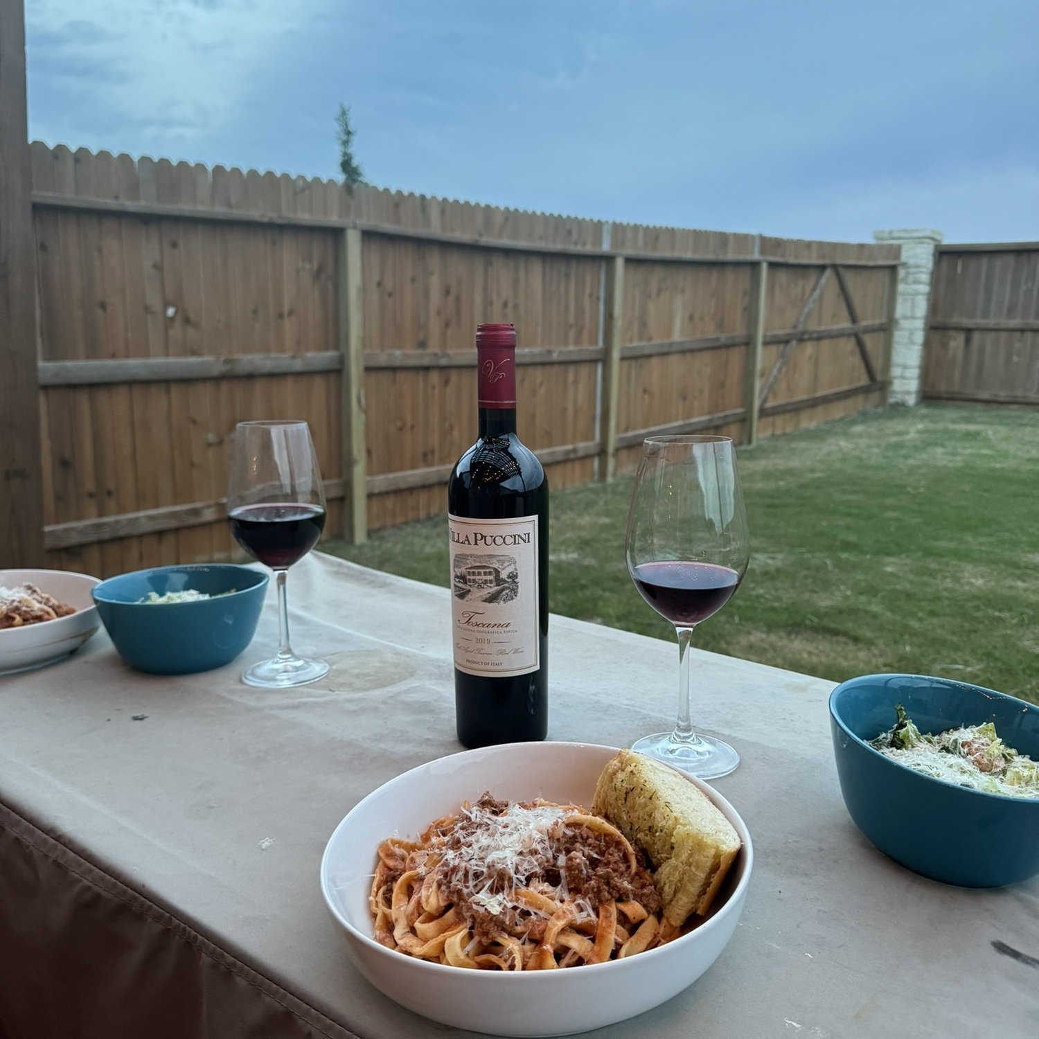 Lots of homemade pasta!