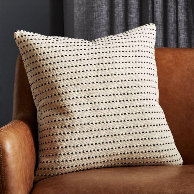 20" Clique White Pillow with Down-Alternative Insert