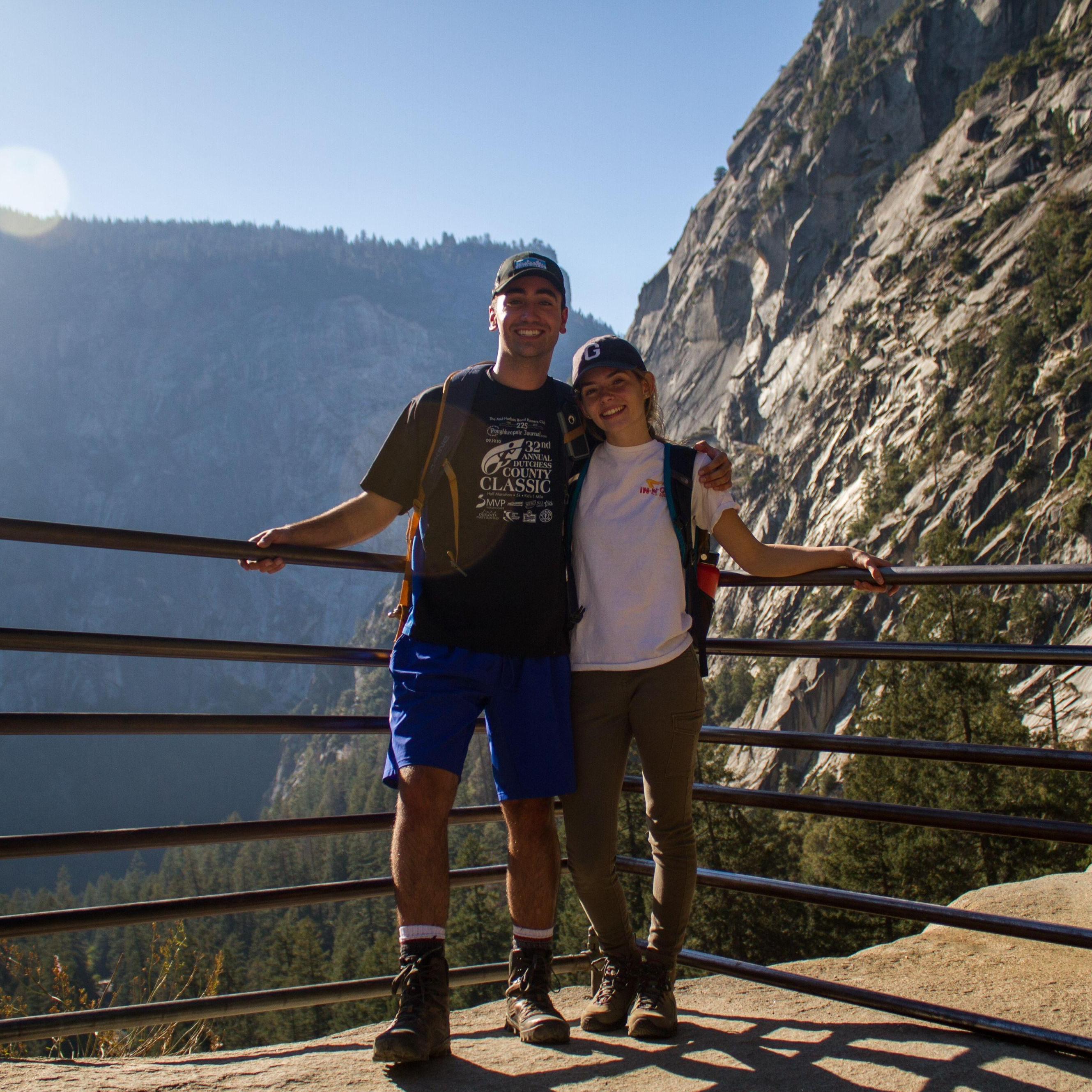 Tim's first trip to California in 2017 we hiked Vernal Falls in Yosemite!