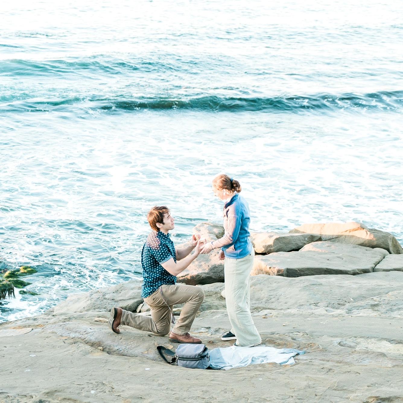 Josh popping the question