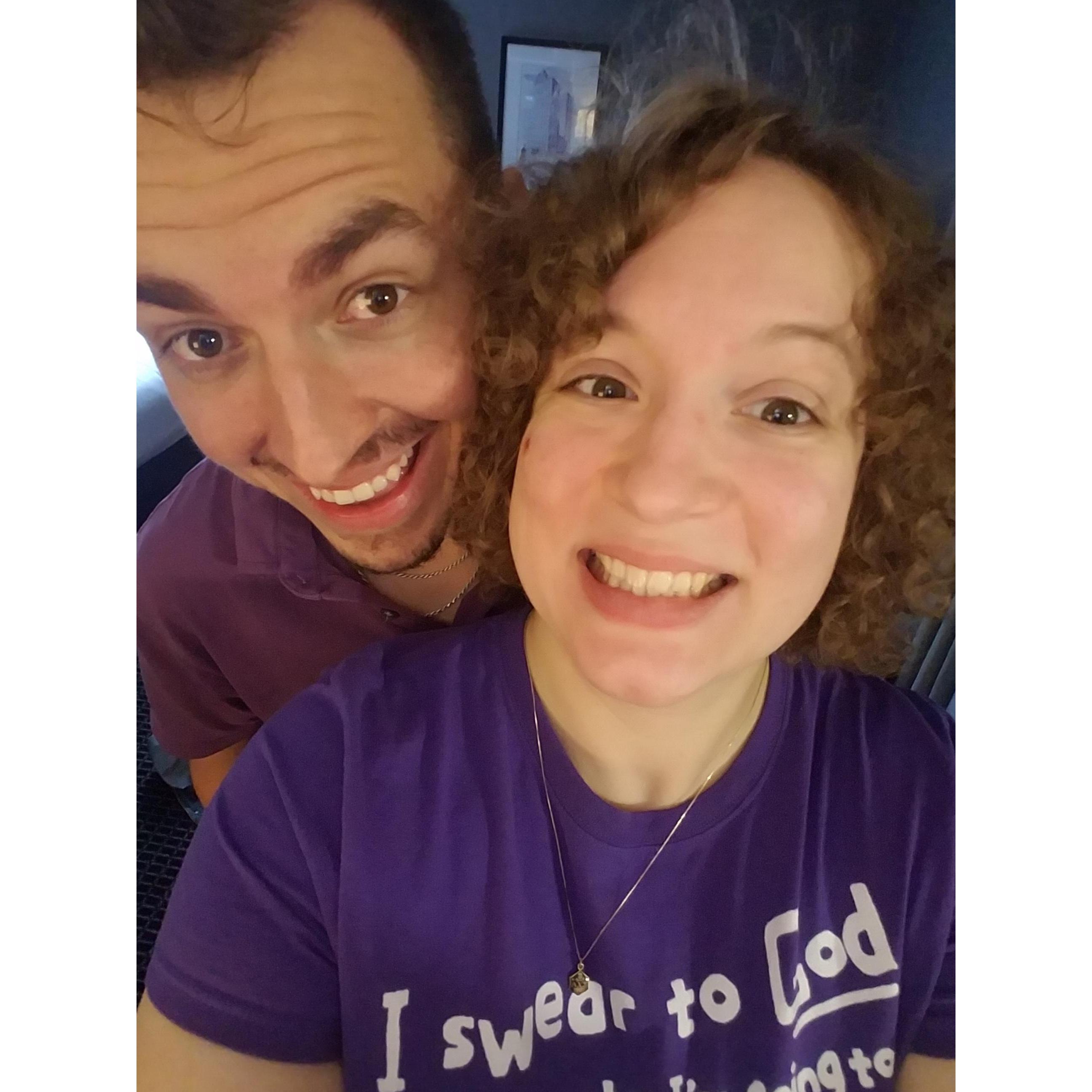 Sariah and Chris take a selfie in Baltimore
