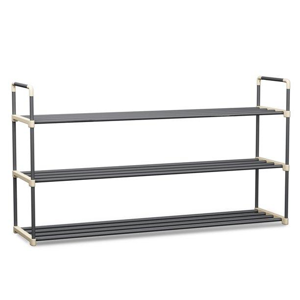 Somerset Home 3-Tier Shoe Rack, 18 Pair Storage Organizer for Shoes