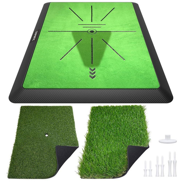 COSPORTIC Golf Hitting Mat, Golf Training Mat for Swing Path Feedback Detection Batting,Extra Replaceable Golf Practice Mat, Golf Gifts for Men Women for Home Indoor Outdoor