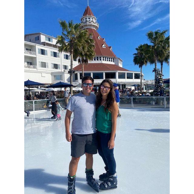 Christmas in San Diego - Ice Skating at Hotel Del