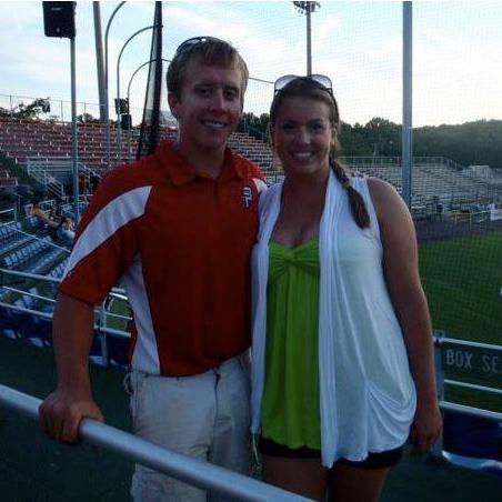 Visiting Brad at his job with the Potomac Nationals - Summer 2011