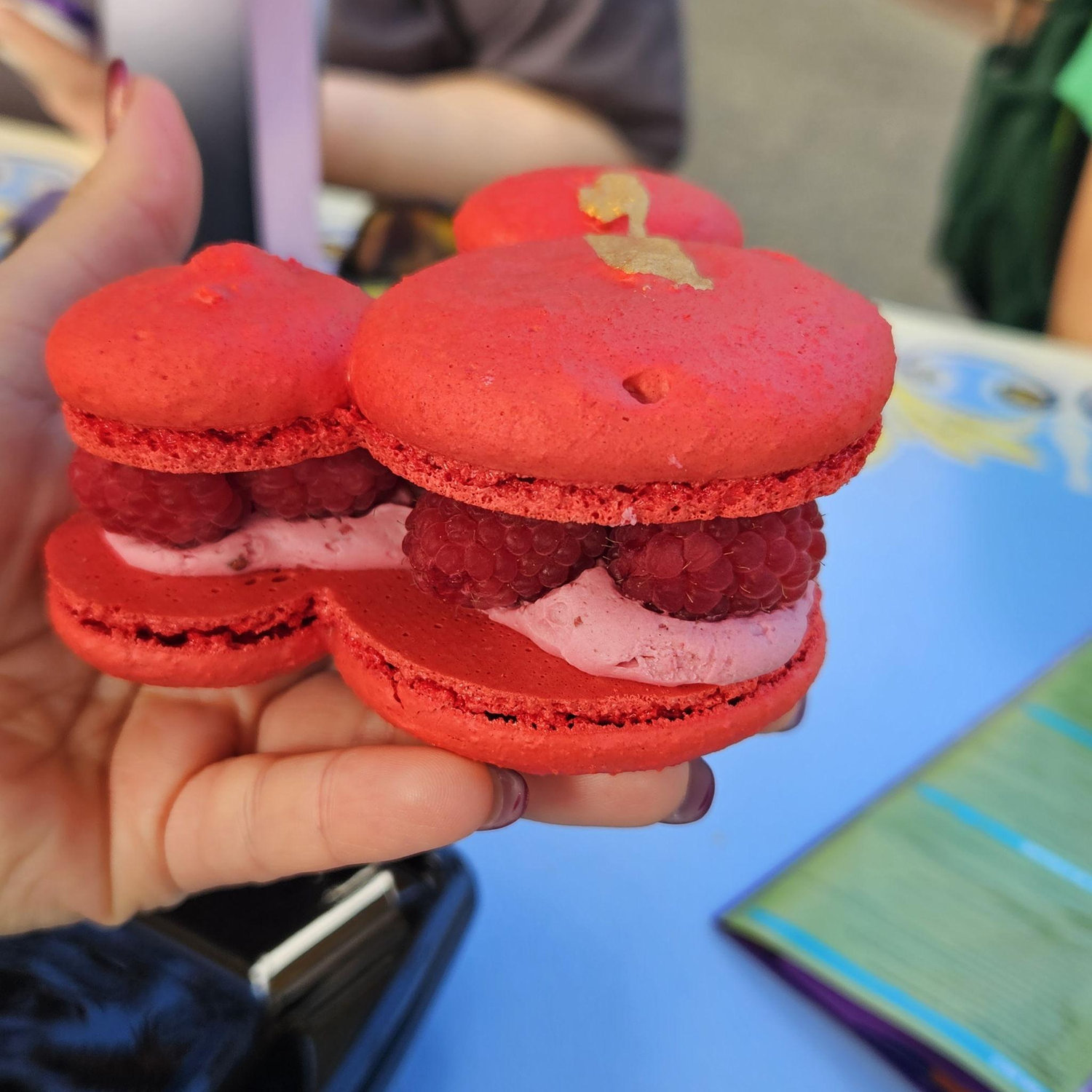 Raspberry Mickey Macaroon