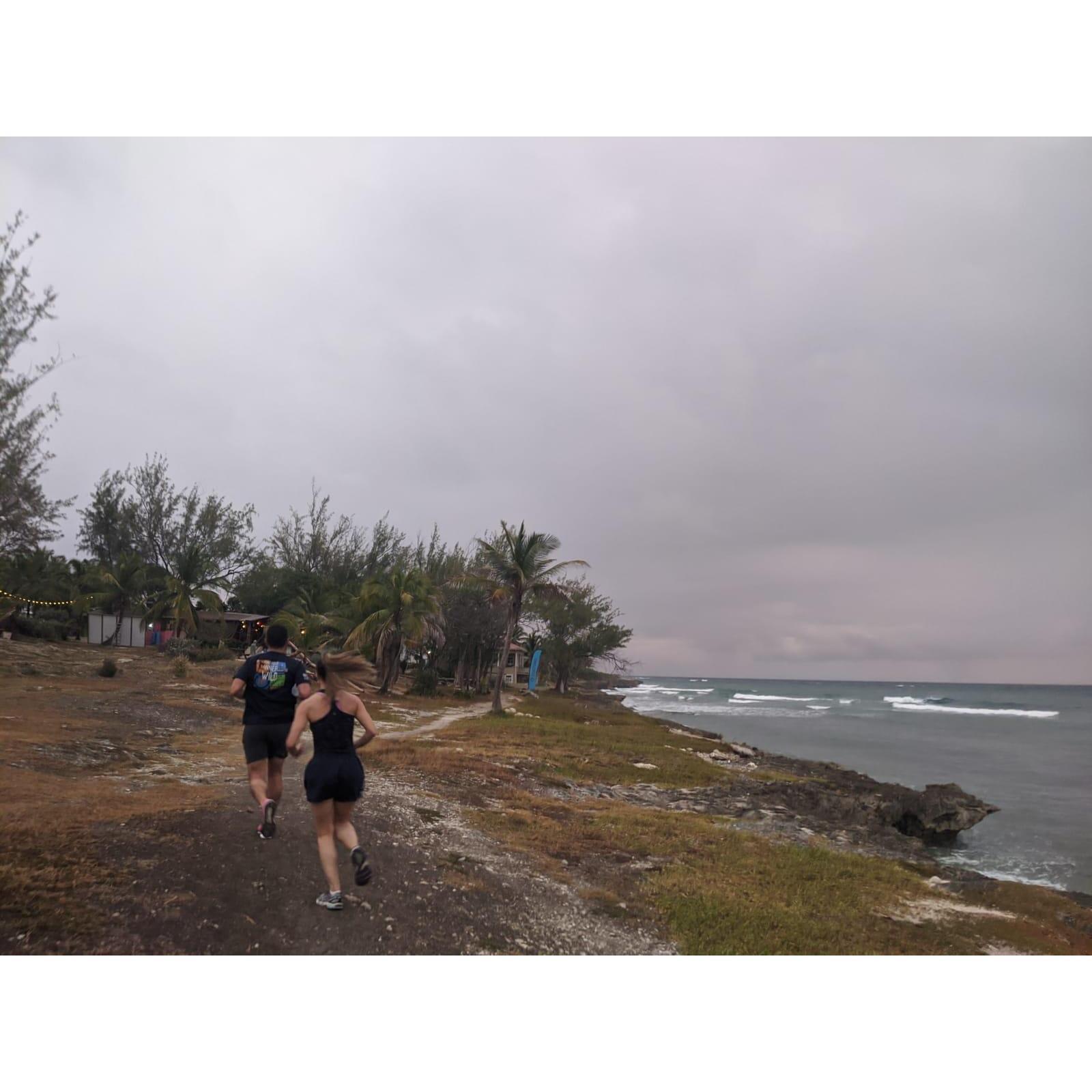 5. Clue: Maybe we were running on Rihanna’s stomping grounds??