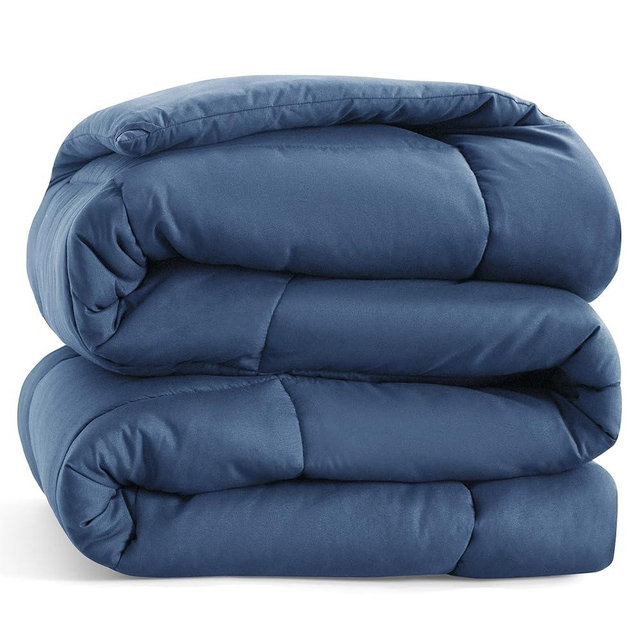 Bedsure Queen Comforter Duvet Insert - Quilted Royal Blue, All Season Down Alternative Queen Size Bedding Comforter with Corner Tabs