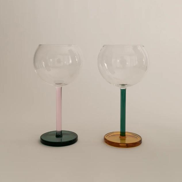 BILBOQUET WINE GLASSES- GOLDEN HOUR