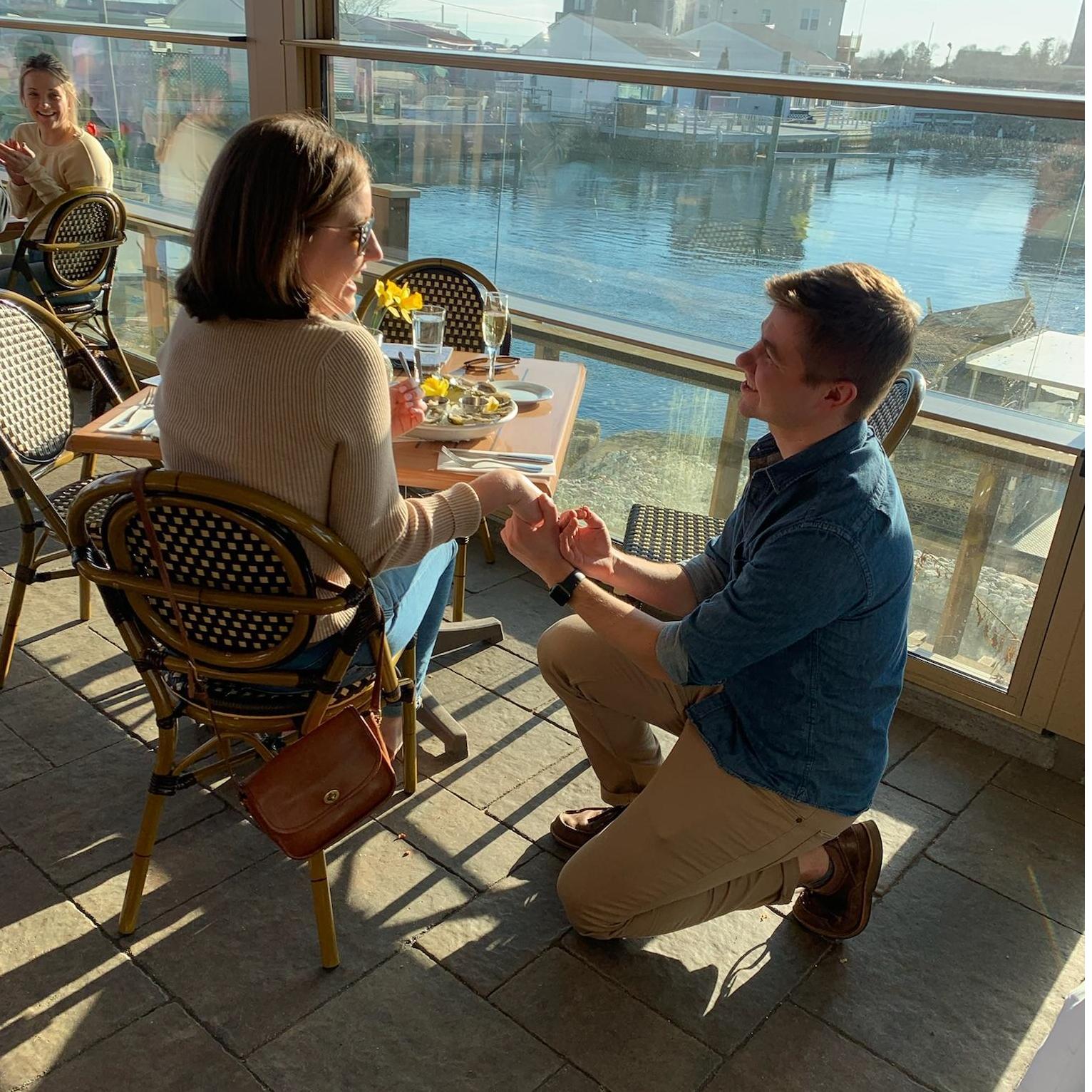 Proposal at Matunuck Oyster Bar!