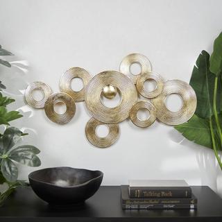 Geometric Stacked Circle Ring Wall Decor