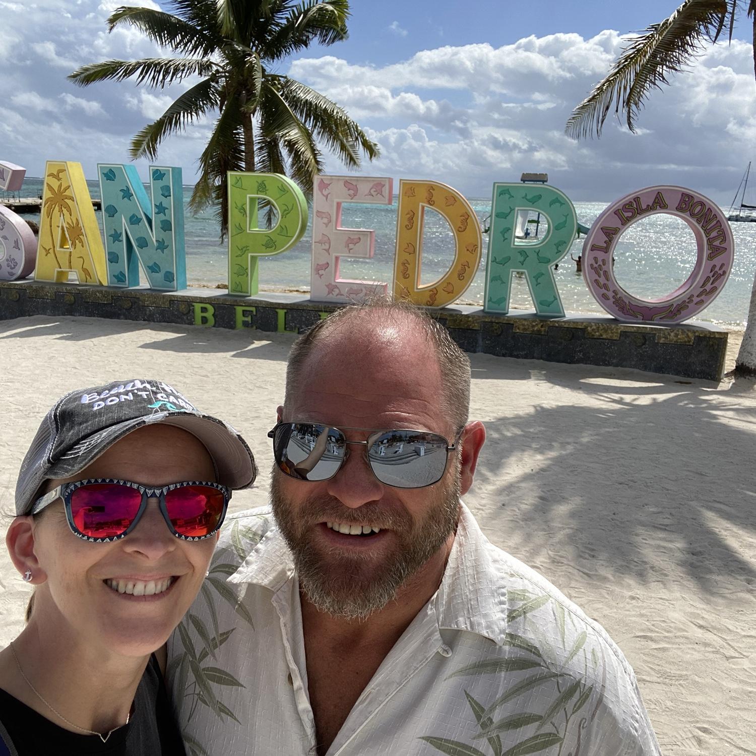 On the island of San Pedro, Belize.