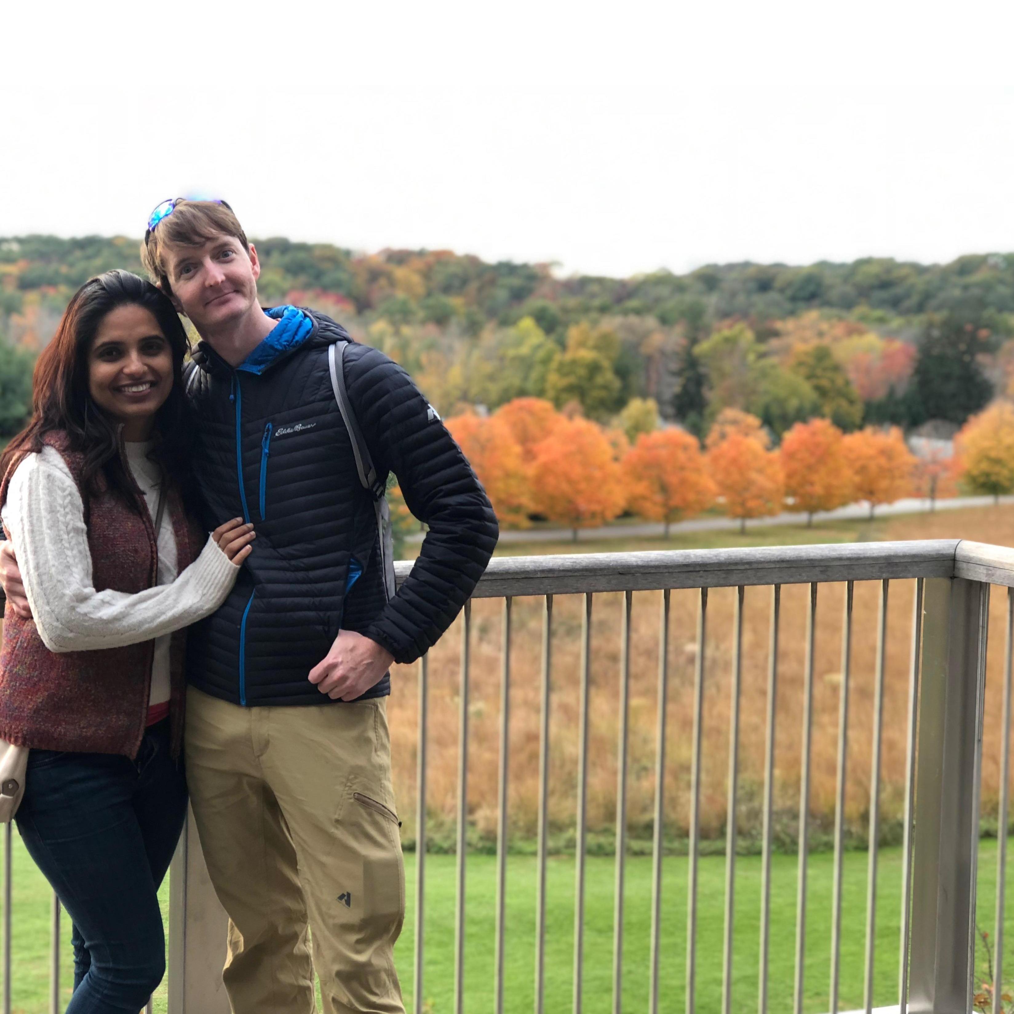 The first time I got to show off the fall colors of the north east to Tyler.