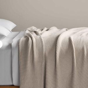 Pebble Dreamweave Waffle Bed Blanket