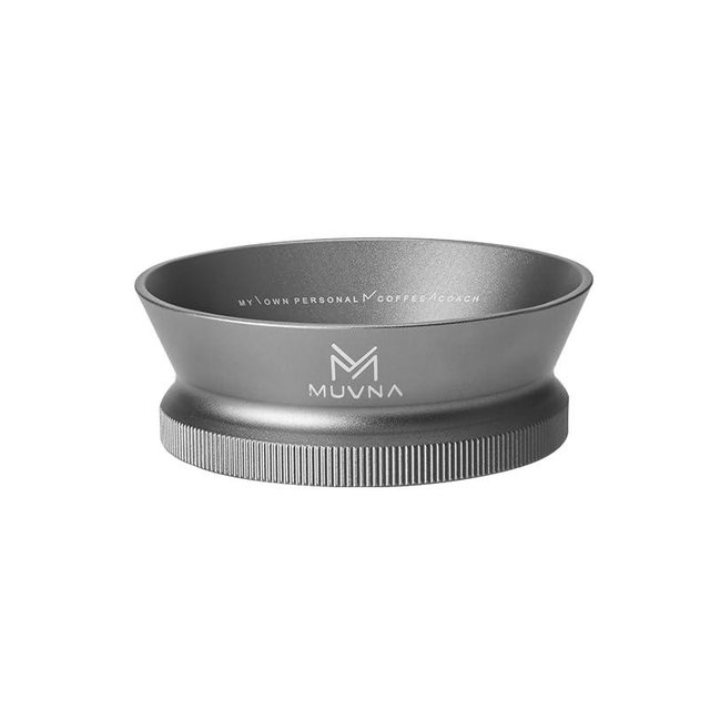 MUVNA 51MM Espresso Magnetic Dosing Funnel, Coffee Portafilter Funnel with 8 Magnetized Steel, Compatible with 51MM Portafilter(Silver)