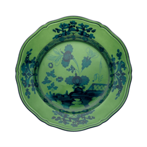 Ginori 1735 Antico Doccia Oriente Italiano Malachite Salad Plate