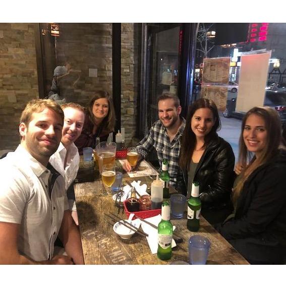 Brendan and Lindsey visiting friends in Montreal.