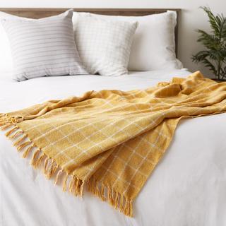 Checked Plaid Throw