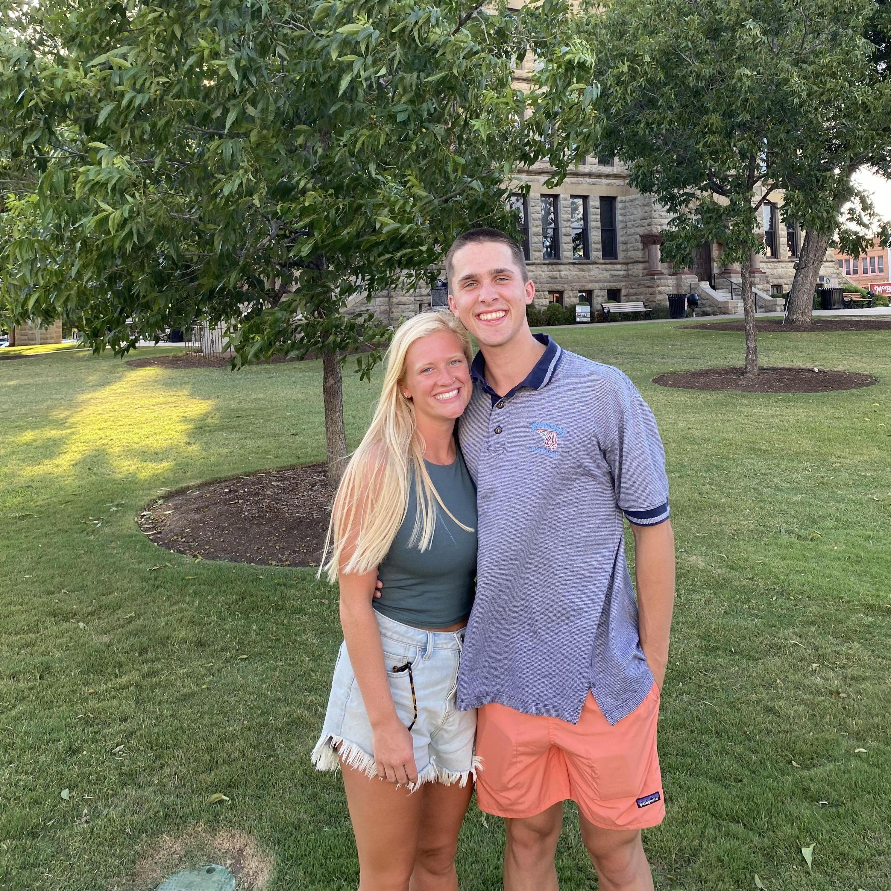 Long phone calls got old eventually, so Luke visited Sari once she moved back to Dallas. It was there that he asked her to be his girlfriend and they became more than just "platonic soulmates."