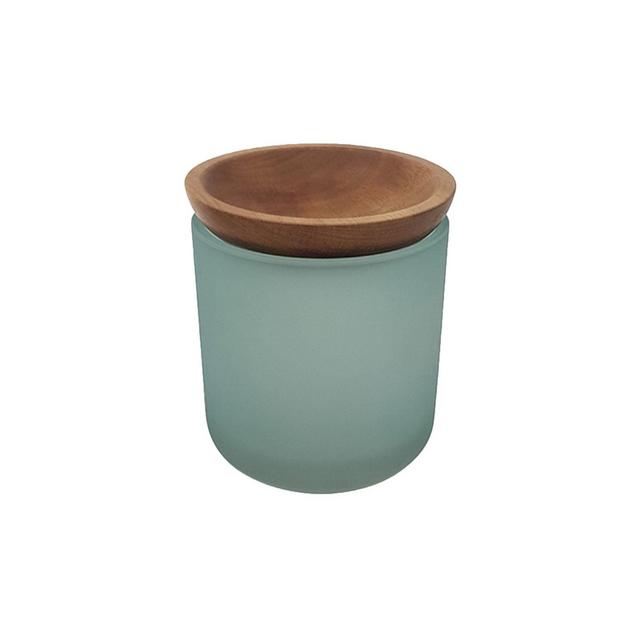 Haven™ Eulo Glass Jar with Acacia Lid in Jadeite