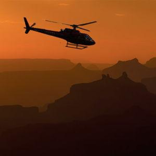 Helicopter over Grand Canyon