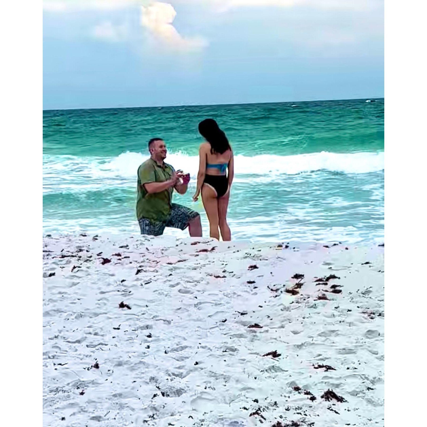 Eric popping the question!