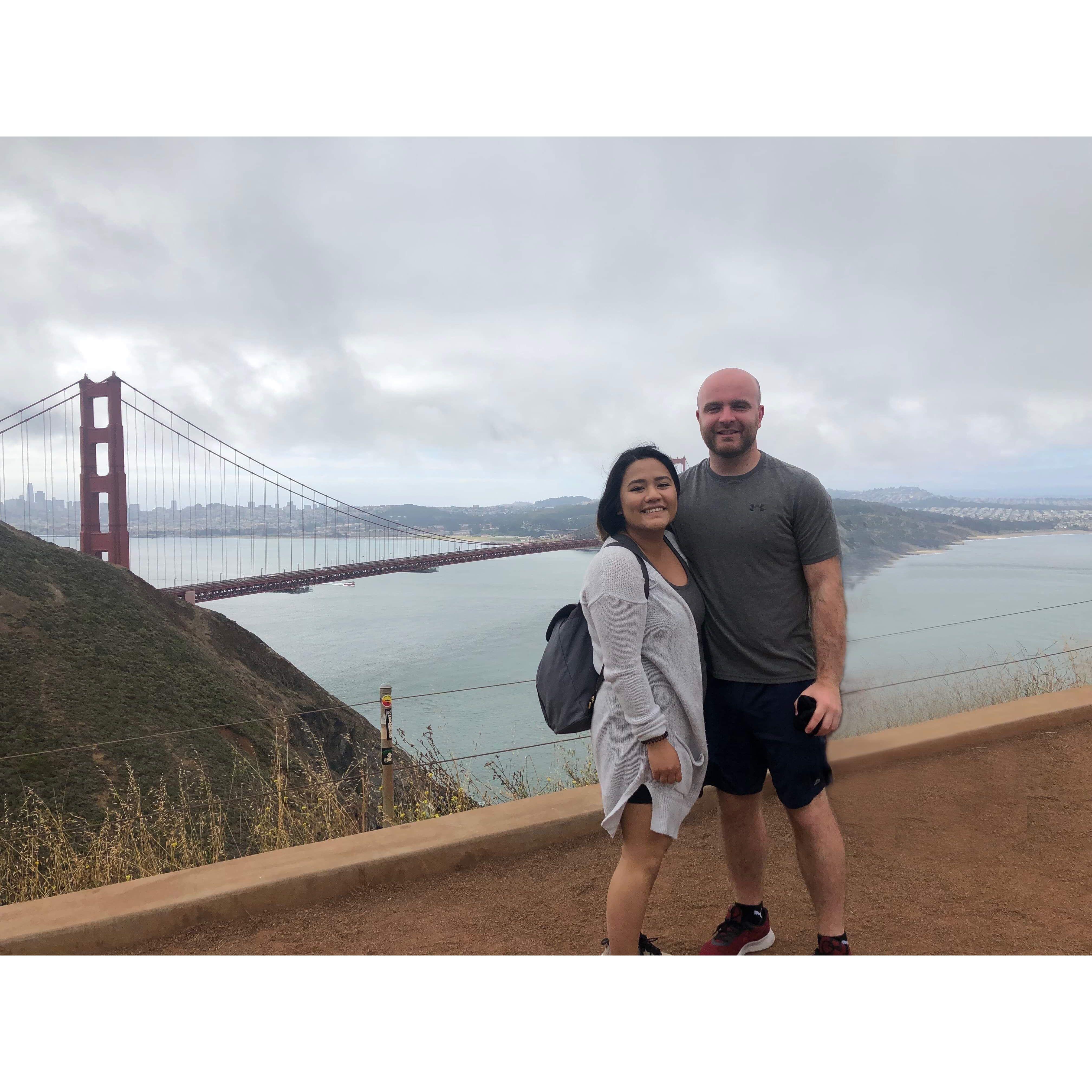 Their first trip together to San Fransisco in 2019.