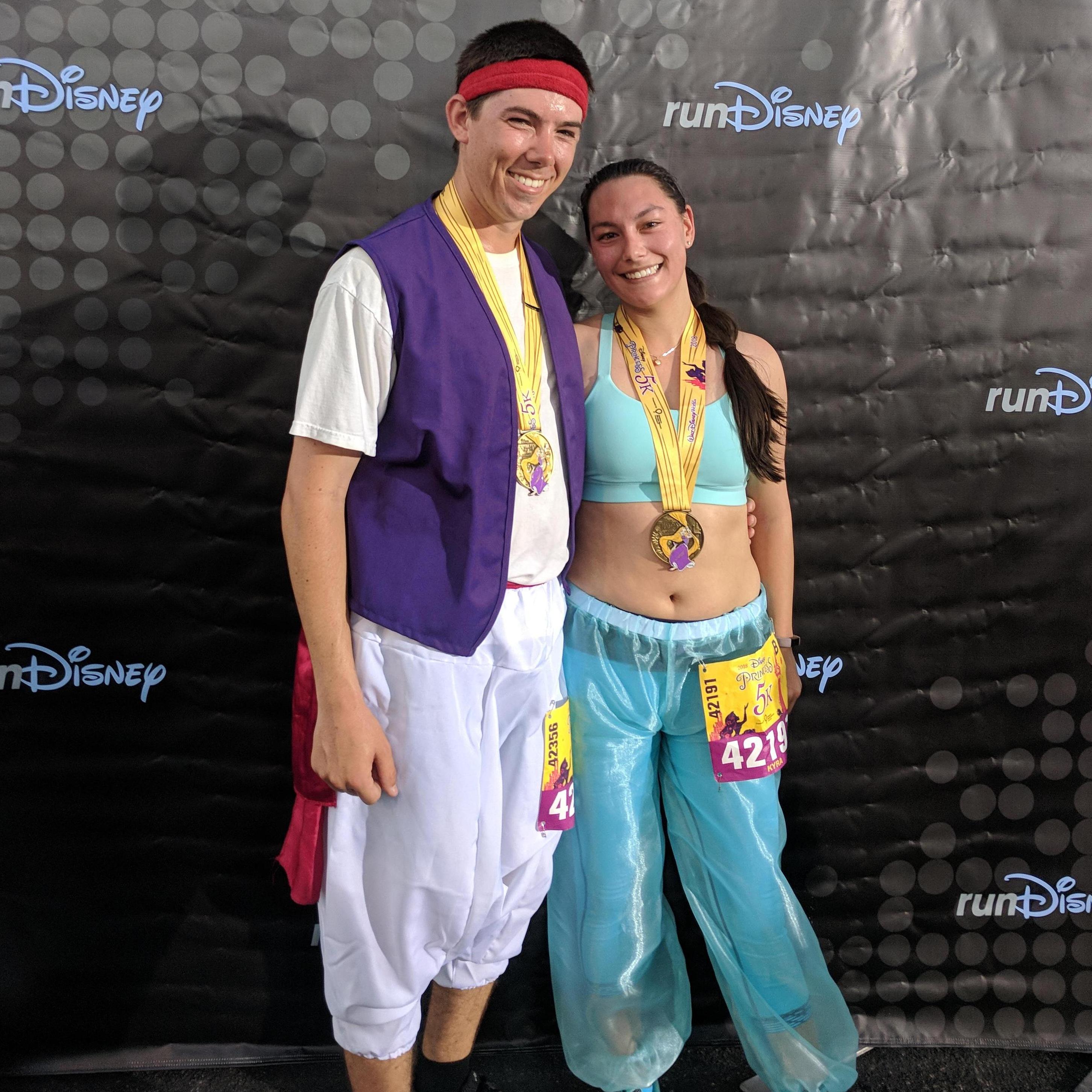 Disney 5k Race - Aladdin and Jasmine - Feb 2018