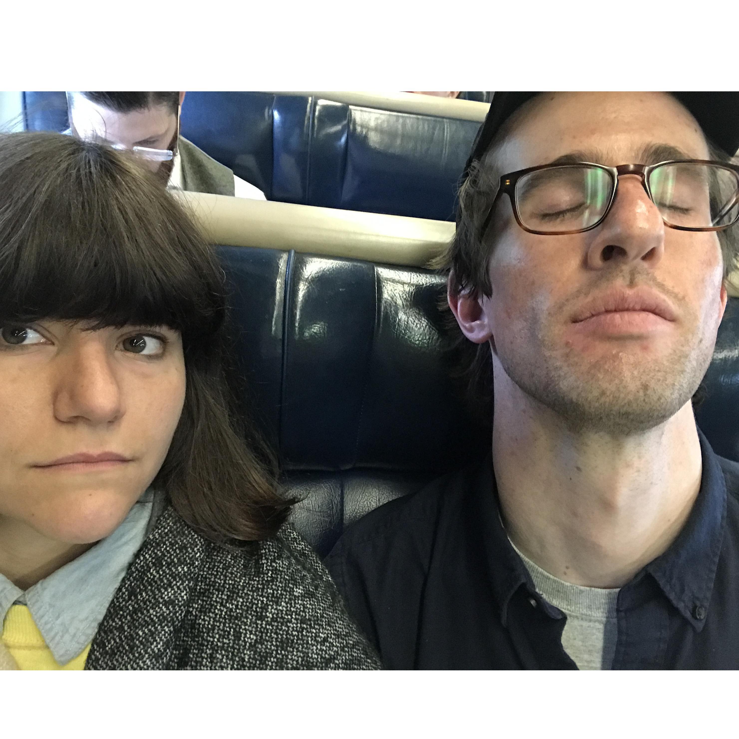 On our way to Peekskill to visit our sweet friends, Dimity and Nolan. We did a scary rock scramble that everyone still talks about.