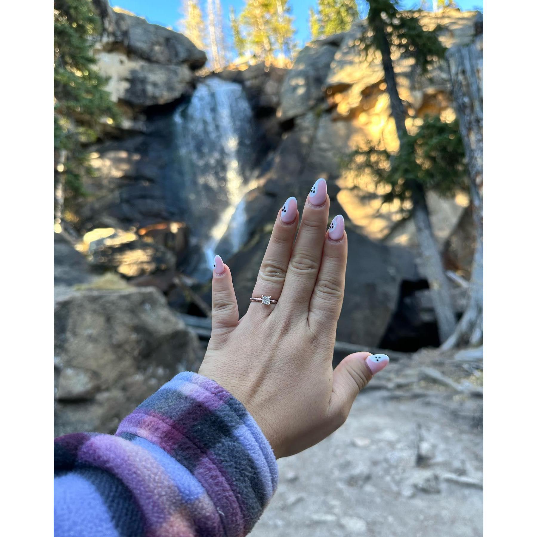 Where Fran proposed and we got engaged 10.22.22