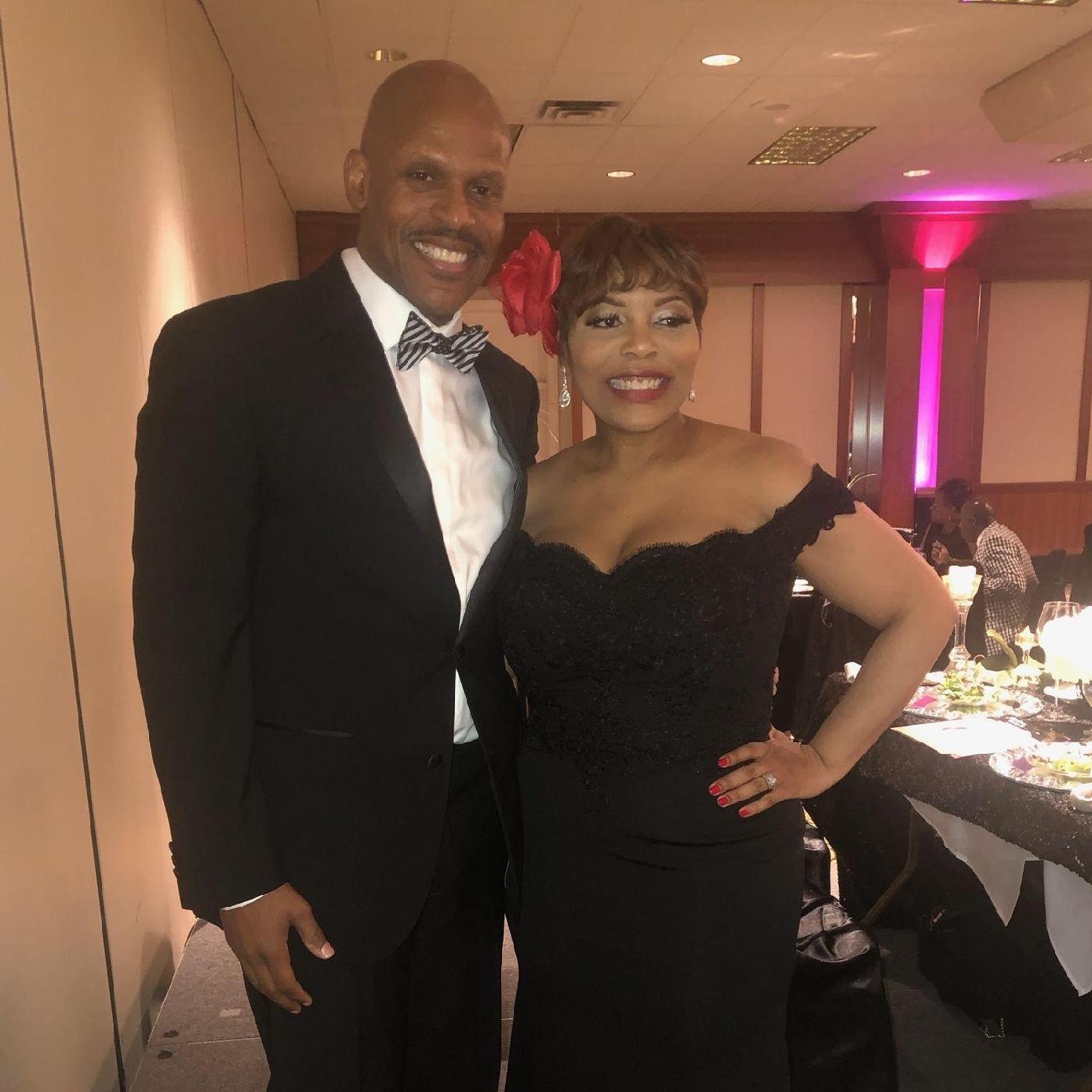 This picture is from their reception this is my lovely sister and brother in law Tamekia who I call Mia and her husband Delvis NIxon.